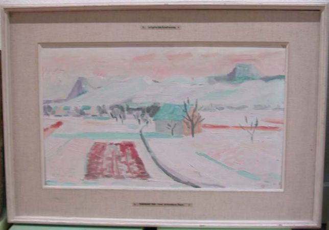 Ferdinand Tissi: Hegaulandschaft im Winter