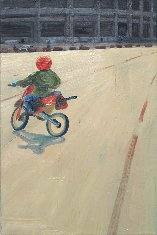 Anna Meyer: Kindermotorradfahrer, 1994