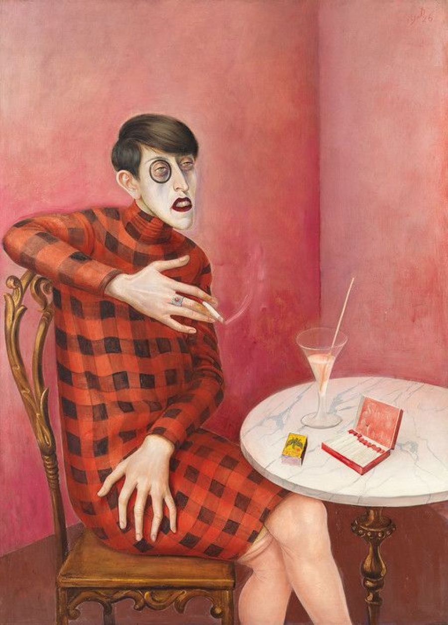 Otto Dix Portrait von Sylvia von Harden, 1926; Oel und Tempura auf Tafel, 121x89 cm; Paris Centre Pombidou