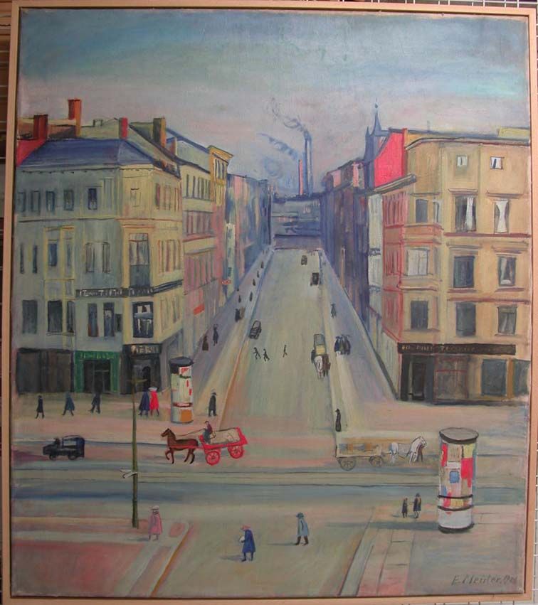 Eugen Meister: Strasse in Berlin, 1921