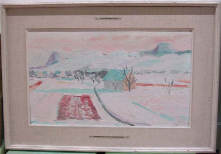 Ferdinand Tissi: Hegaulandschaft im Winter, 1955