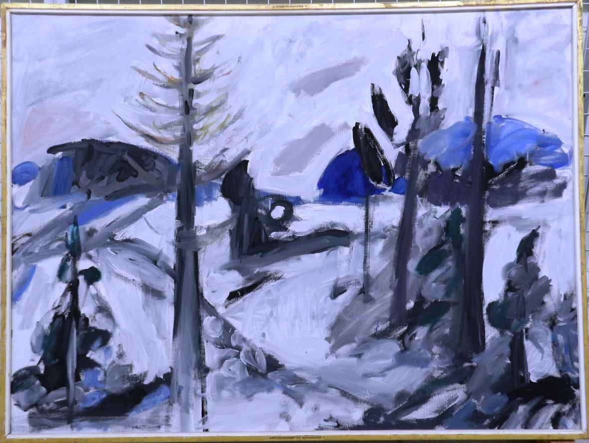 Albert Schachenmann: Winterlandschaft, 1969